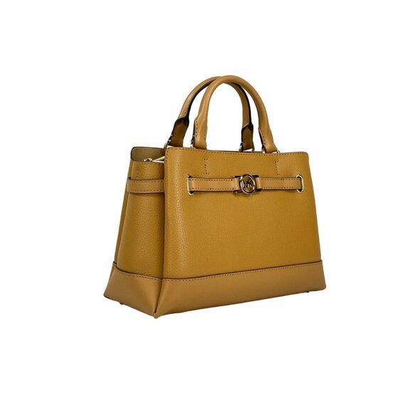 Michael Kors Reed Small Satchel Crossbody Center Zip Bag Color: Deer NWT - Picture 2 of 3